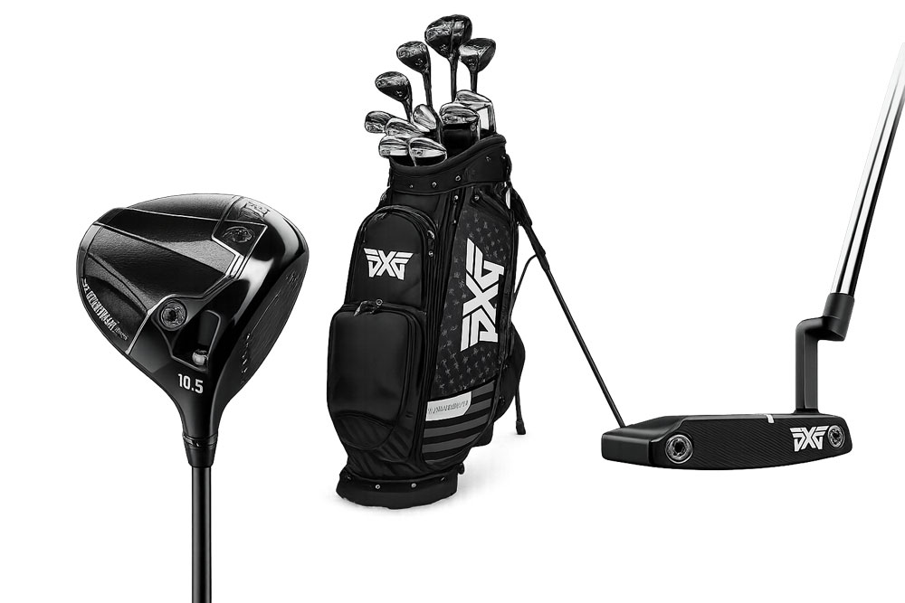 PXG prize gear — drivers, putters, and golf bags awarded across on-course games